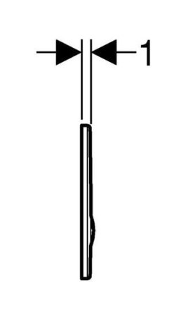 Кнопка смыва Geberit Tango 115.760.21.1 хром 