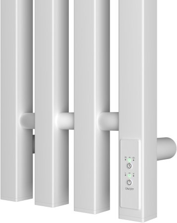 Полотенцесушитель электрический Point Гермес PN13832W П3 180x1200 диммер справа, белый 