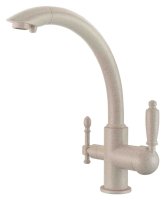 Смеситель для кухонной мойки Zorg Clean Water ZR 314 YF-33 серый беж