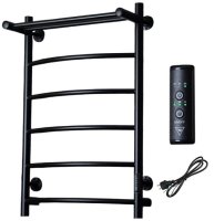 Полотенцесушитель электрический с полочкой (лесенка) Тругор Пэк сп 5 П 80х50 см, черный