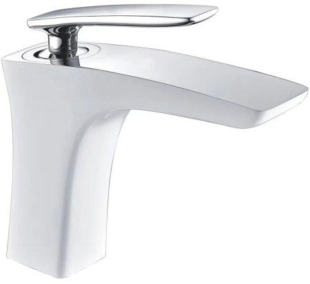 Смеситель для раковины Rose R27F R2701F, белый/хром 
