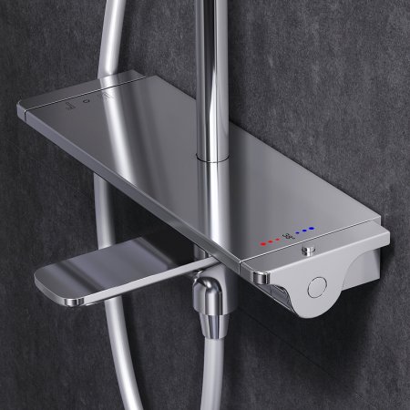 Душевая система AM.PM Spirit V2.0 F0770A500 с термостатом Хром 