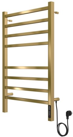 Полотенцесушитель электрический с диммером Terminus Ватикан П8 50х80, золото арт 