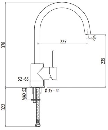 Смеситель для кухни Gattoni Oval 2966/29C0 Хром 