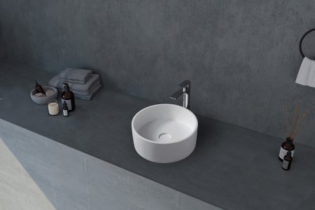 Раковина-чаша Abber Stein 40 AS2612 Белая матовая 