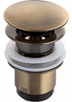 Донный клапан Frap F60-4 click-clack Бронза