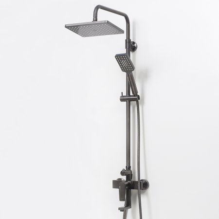 Душевая система WasserKRAFT Wiese A18401 Оружейная сталь 
