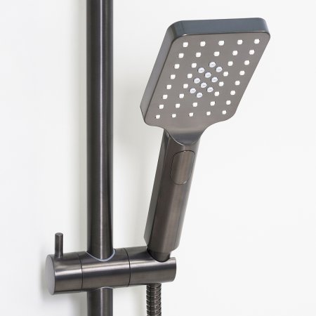 Душевая система WasserKRAFT Wiese A18401 Оружейная сталь 