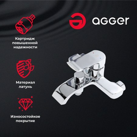 Душевая система Agger Happy A0493500 Хром 