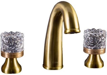 Смеситель для раковины Boheme Crystal 317-CRST Бронза 