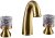 Смеситель для раковины Boheme Crystal 317-CRST Бронза 