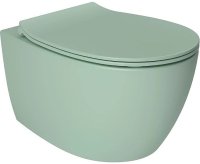 Унитаз Allen Brau Fantasy 4.11004.MT подвесной Мятный без сиденья Унитаз Allen Brau Fantasy 4.11004.MT подвесной Мятный без сиденья