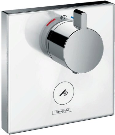 Смеситель для душа Hansgrohe ShowerSelect 15735400 с термостатом Белый Хром 