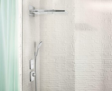 Смеситель для душа Hansgrohe ShowerSelect 15735400 с термостатом Белый Хром 