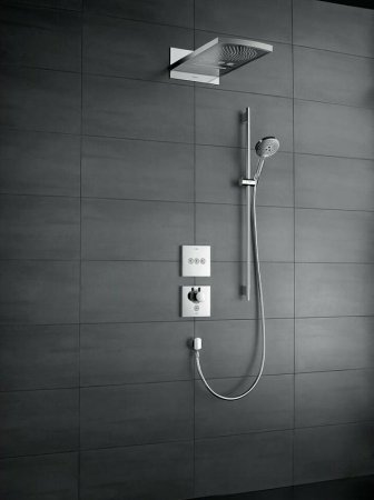 Смеситель для душа Hansgrohe ShowerSelect 15735400 с термостатом Белый Хром 