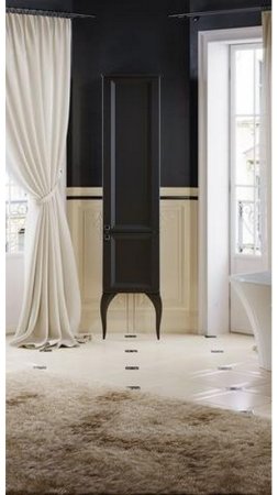 Шкаф пенал Aqwella 5 Stars La Donna 40 LAD0504BLK Черный 