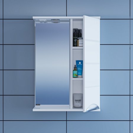 Зеркало-шкаф СаНта Родос 50 правый свет 