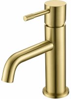 Смеситель для раковины Boheme Uno 461-MG Золото матовое