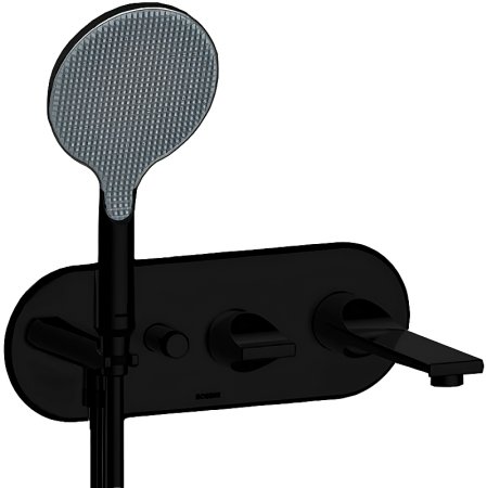 Смеситель для ванны Bossini Apice Z00557.073 Черный матовый 