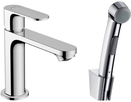 Смеситель для раковины Hansgrohe Rebris S 72215000 с гигиеническим душем Хром 