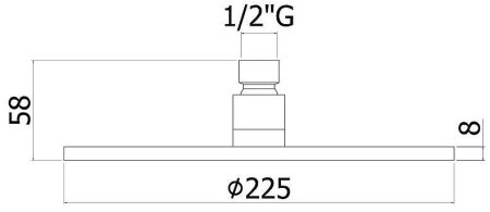 Верхний душ Paffoni Master ZSOF074ST Сталь 
