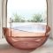 Прозрачная ванна ABBER Kristall AT9705Koralle розовая