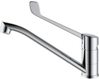 Смеситель для раковины с хирургической ручкой  Splenka S08.42, хром