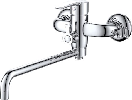 Комплект для ванной D&K Rhein Valerius DA1360003SET 3 в 1, два смесителя + душевой гарнитур 