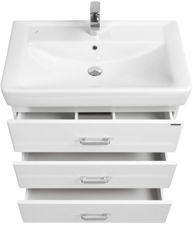 Тумба под раковину Aquaton Америна 67 М 1A169001AM010 Белая глянцевая 