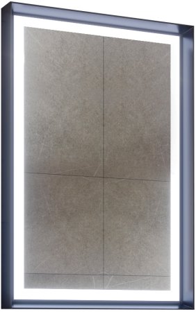 Зеркало ORKA Craft 60x90 c LED подсветкой, антрацит матовый 
