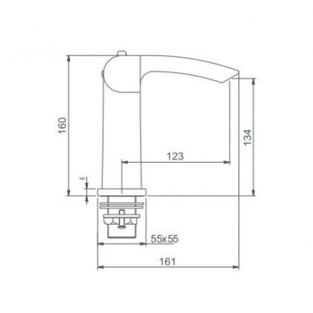 Смеситель для раковины с термостатом Gappo Jacob G1007-50 белый/хром 