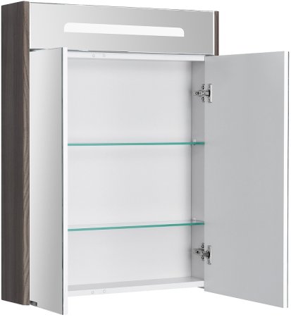 Зеркальный шкаф Aquaton Сильва 60 1A216202SIW50 с подсветкой Дуб макиато 