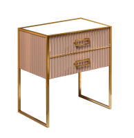 Тумба Armadi Art Monaco 80 см h84 см капучино глянец + золото под раковину моноблок 866-080-CPG