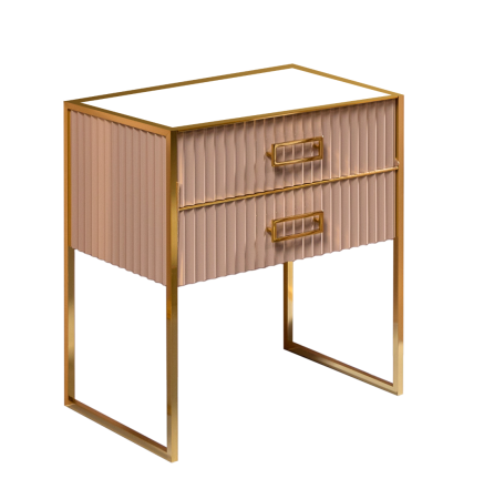 Тумба Armadi Art Monaco 80 см h84 см капучино глянец + золото под раковину моноблок 866-080-CPG 