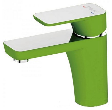 Смеситель D&K Berlin Humboldt DA1432112 для раковины, зеленый 
