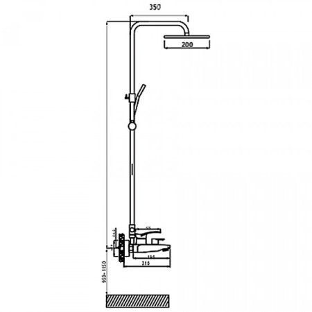 Душевая система ViEiR V184062 Хром 