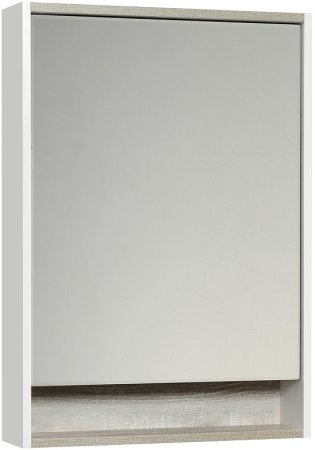Зеркальный шкаф Aquaton Капри 60 1A230302KPDA0 с подсветкой Бетон пайн Белый 