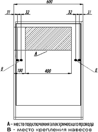Зеркальный шкаф Aquaton Капри 60 1A230302KPDA0 с подсветкой Бетон пайн Белый 