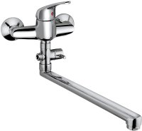 Смеситель для ванны Paini Creta 42CR119CAKM универсальный Хром