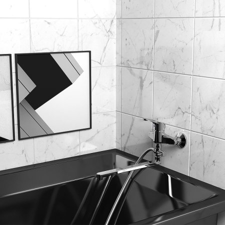 Смеситель для ванны Paini Creta 42CR119CAKM универсальный Хром 