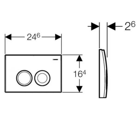 Кнопка смыва Geberit Delta 21 115.125.11.1 альпийский белый 