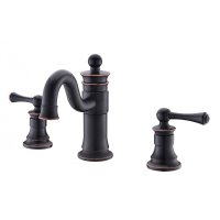 Смеситель для раковины врезной 3-х секционный TIMO Adelia 6021/04F Черный