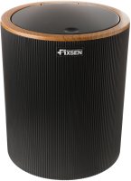 Ведро для мусора FIXSEN BLACK BOOM FX-411-6, черный/коричневый