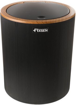 Ведро для мусора FIXSEN BLACK BOOM FX-411-6, черный/коричневый 