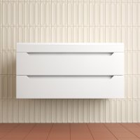 Тумба подвесная Style Line "Остин" под раковину Фортуна 100 2 ящ белый эмаль PLUS