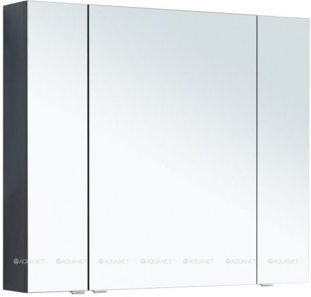 Зеркальный шкаф Aquanet Алвита New 100 Антрацит 