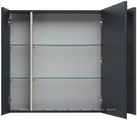 Зеркальный шкаф Aquanet Алвита New 100 Антрацит 