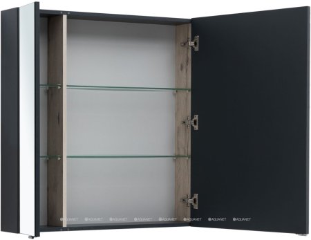 Зеркальный шкаф Aquanet Алвита New 100 Антрацит 