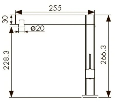 Смеситель для кухни Kaiser Vico 30044-5 Серебро 