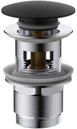 Донный клапан Vincea DPU-1B01MB click-clack Черный матовый 
